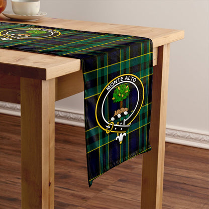 Mowat Modern Tartan Crest Table Runner