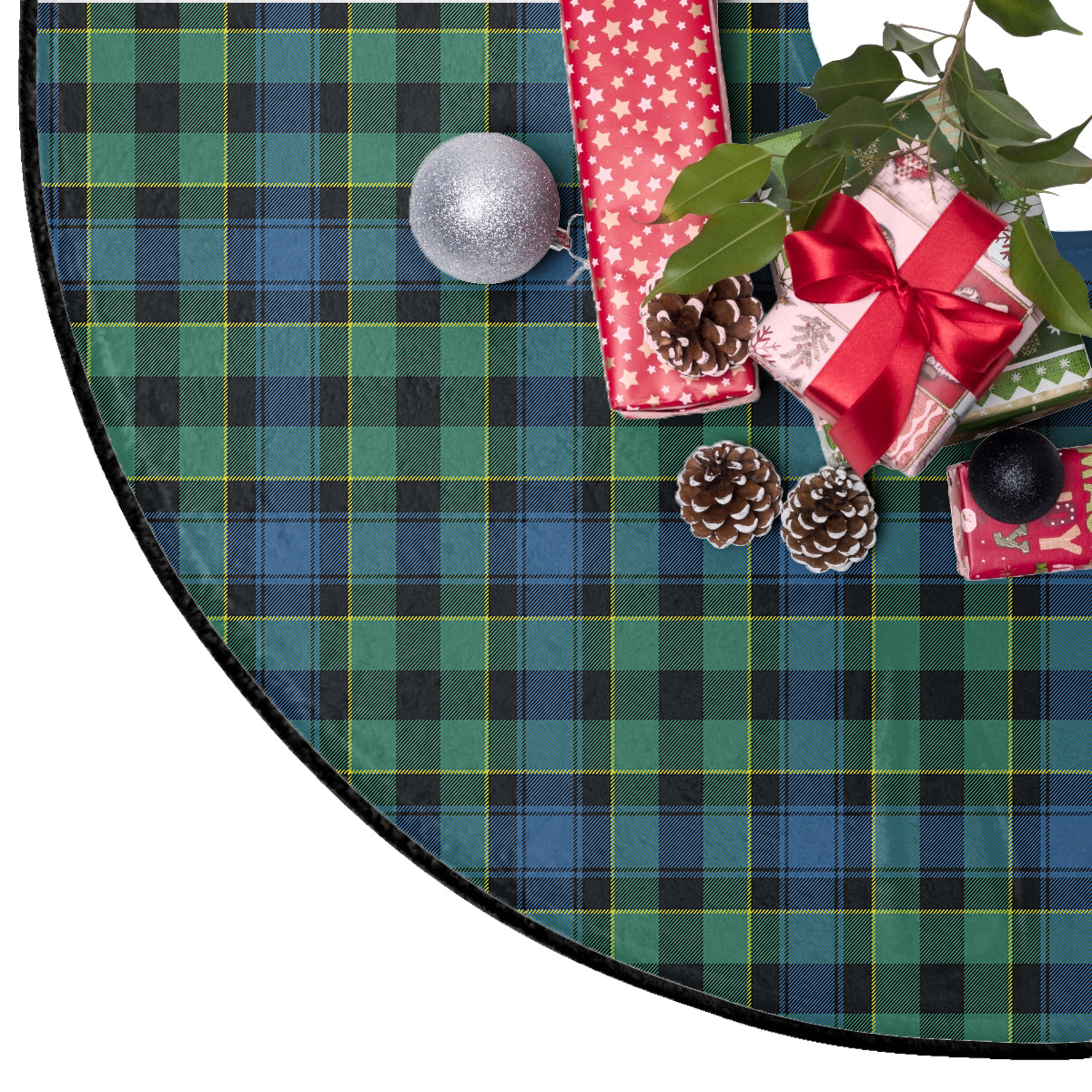 Mowat Tartan Plaid Christmas Tree Skirt
