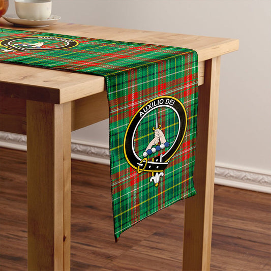 Muirhead Modern Tartan Crest Table Runner