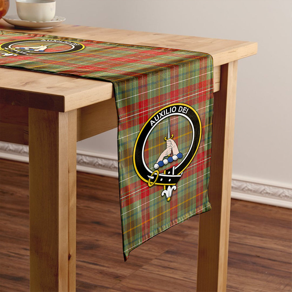 Muirhead Weathered Tartan Crest Table Runner