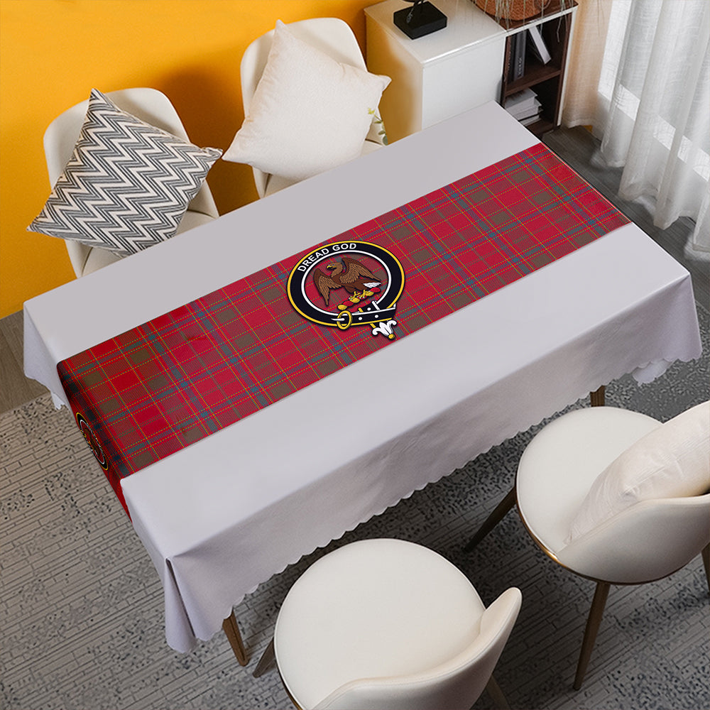 Munro Weathered Tartan Crest Table Runner