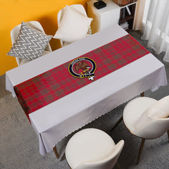 Munro (Logan) Weathered Tartan Crest Table Runner