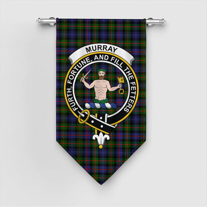 Murray of Atholl Modern Tartan Crest Gonfalon