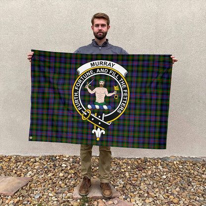 Murray of Atholl Modern Tartan Classic Crest House Flag