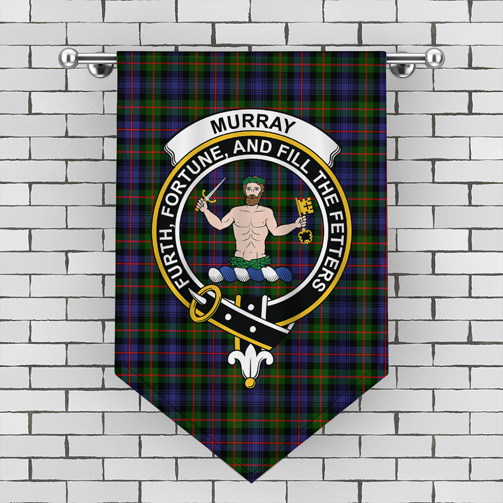 Murray of Atholl Modern Tartan Crest Gonfalon