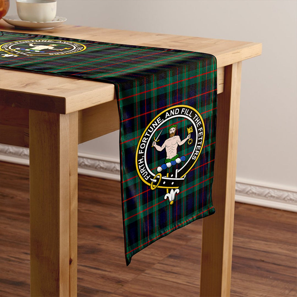 Murray of Atholl variation (Murray of Atholl; variation) Modern Tartan Crest Table Runner