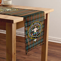 Murray of Atholl variation (Murray of Atholl; variation) Weathered Tartan Crest Table Runner