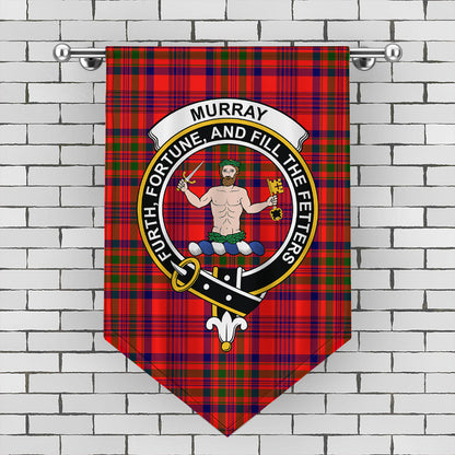 Murray of Tulloch Modern Tartan Crest Gonfalon