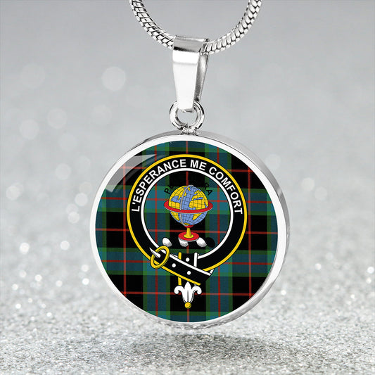 Nairn Ancient Tartan Crest Circle Necklace