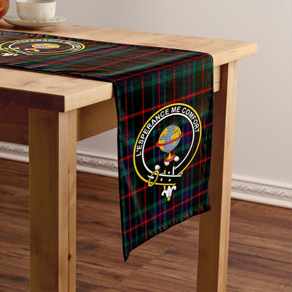 Nairn Modern Tartan Crest Table Runner