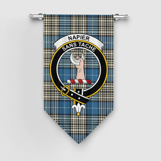 Napier Ancient Tartan Crest Gonfalon