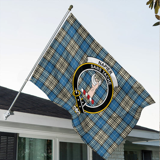 Napier Ancient Tartan Classic Crest House Flag