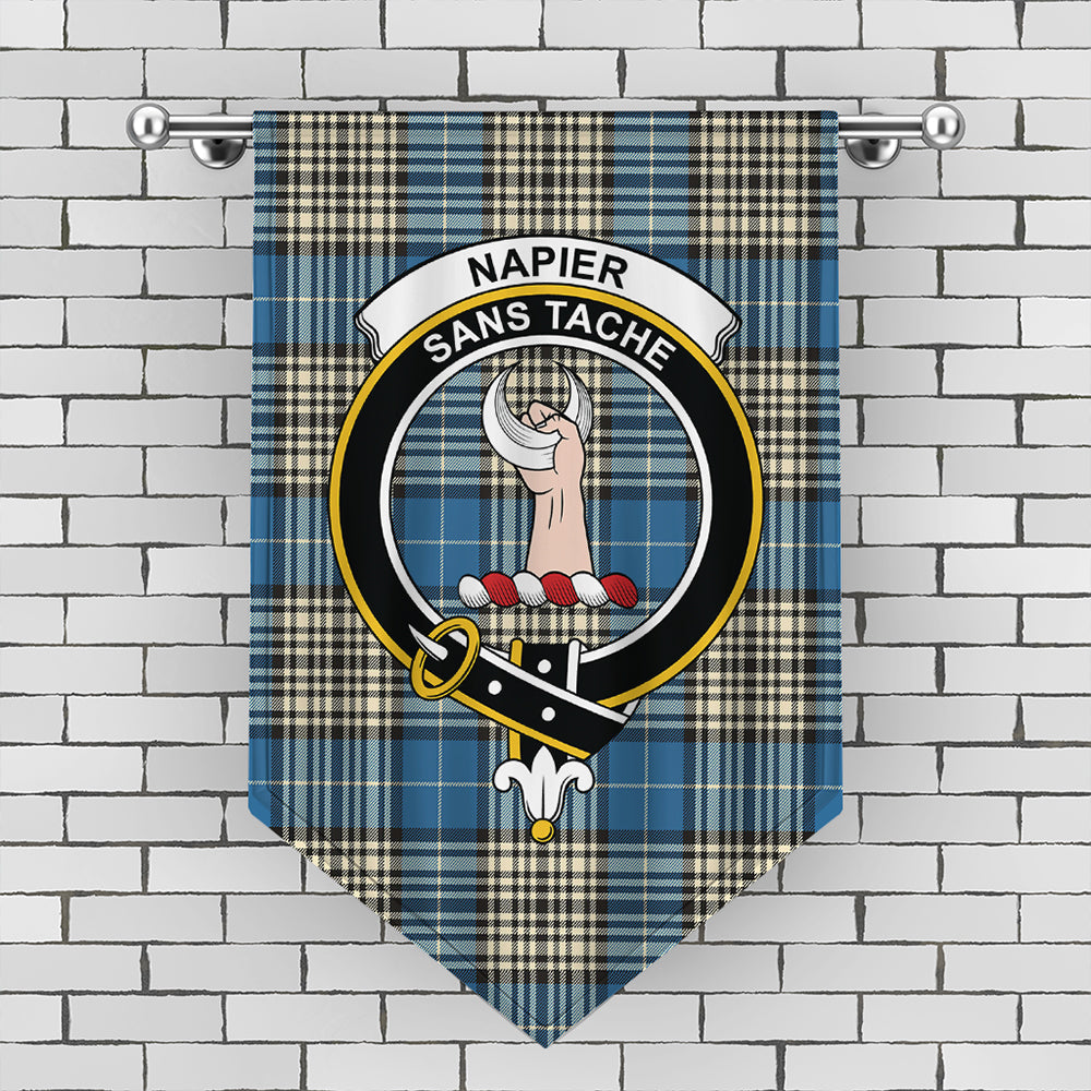 Napier Ancient Tartan Crest Gonfalon