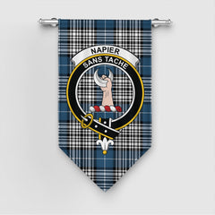 Napier Modern Tartan Crest Gonfalon