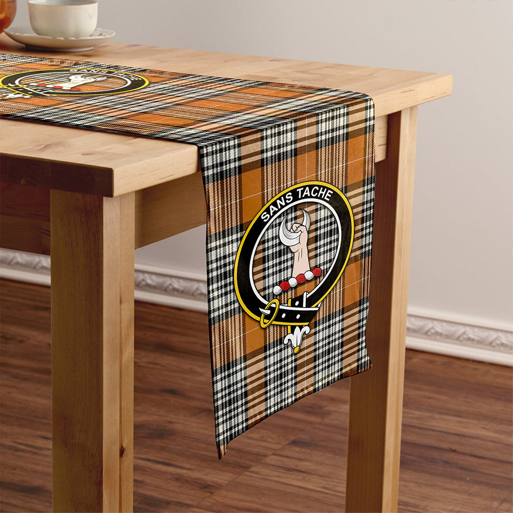 Napier Rose Modern Tartan Crest Table Runner