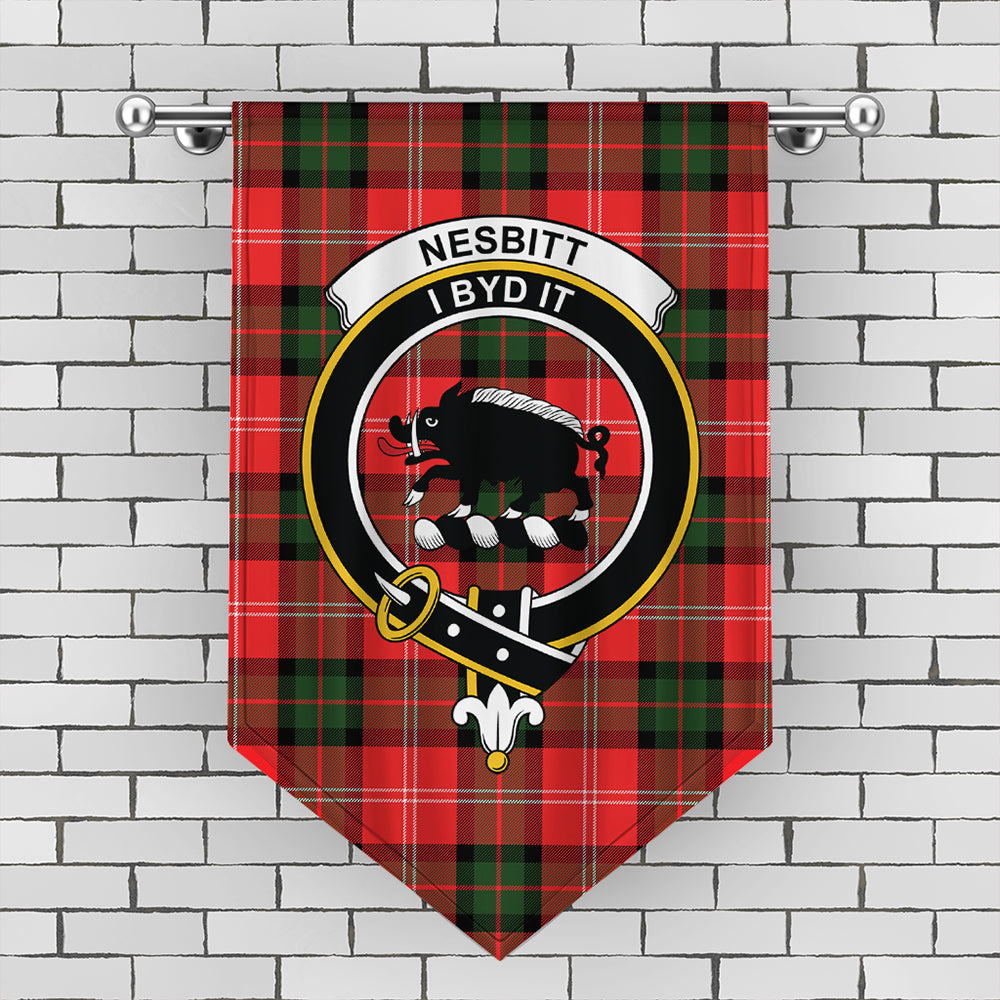 Nesbitt Modern Tartan Crest Gonfalon