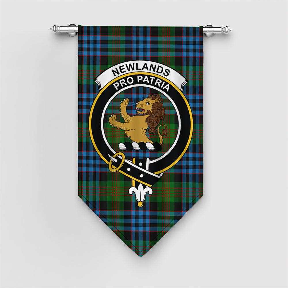 Newlands of Lauriston Tartan Crest Gonfalon