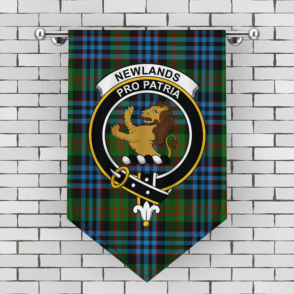 Newlands of Lauriston Tartan Crest Gonfalon