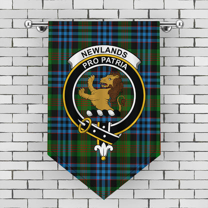 Newlands of Lauriston Tartan Crest Gonfalon