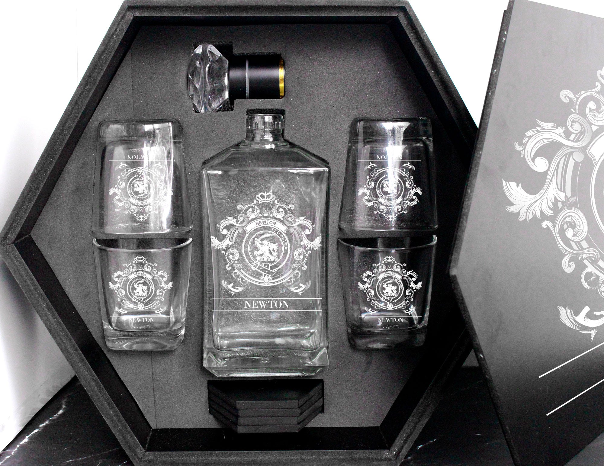 Newton Tartan Clan Decanter Set