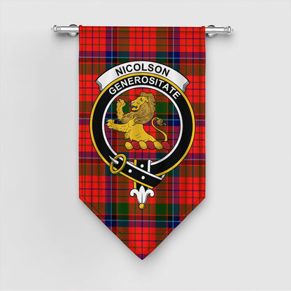 Nicolson Modern Tartan Crest Gonfalon