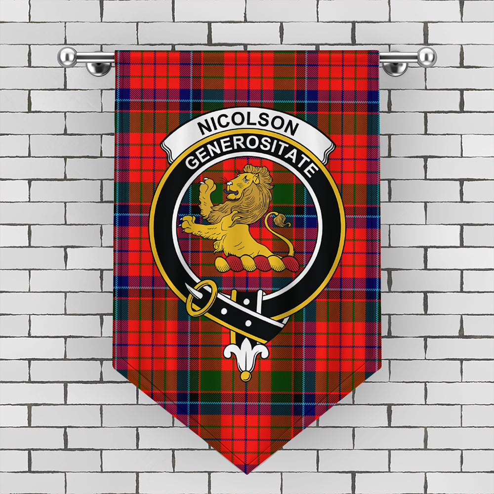 Nicolson Modern Tartan Crest Gonfalon