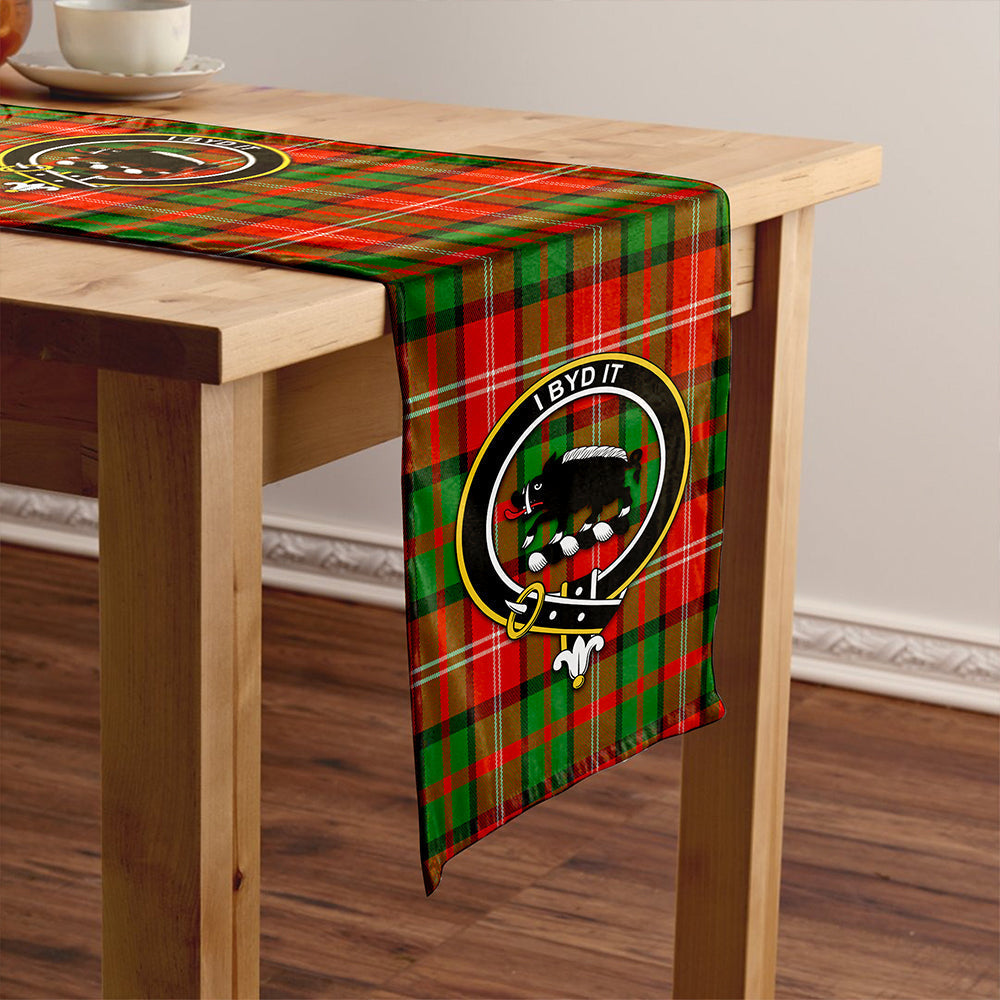 Nisbet (Nisbit) Ancient Tartan Crest Table Runner