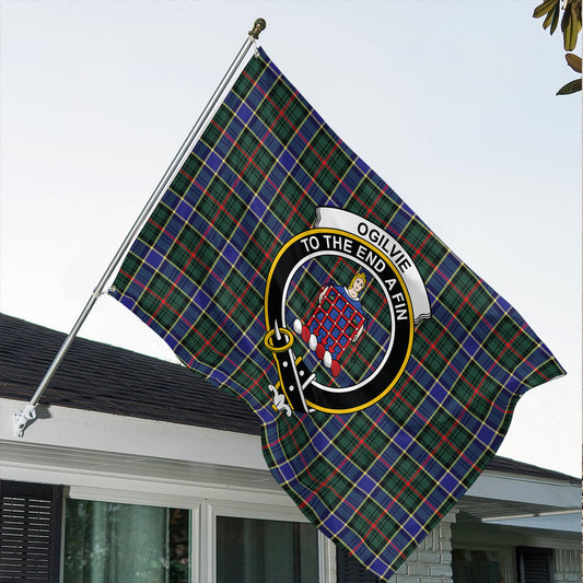 Ogilvie of Airlie Ancient Tartan Classic Crest House Flag