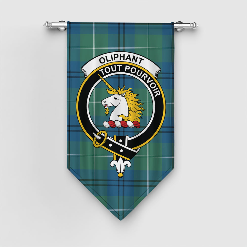 Oliphant Ancient Tartan Crest Gonfalon