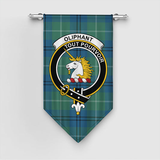 Oliphant Ancient Tartan Crest Gonfalon