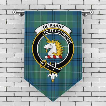 Oliphant Ancient Tartan Crest Gonfalon