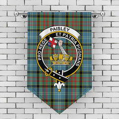Paisley District Tartan Crest Gonfalon