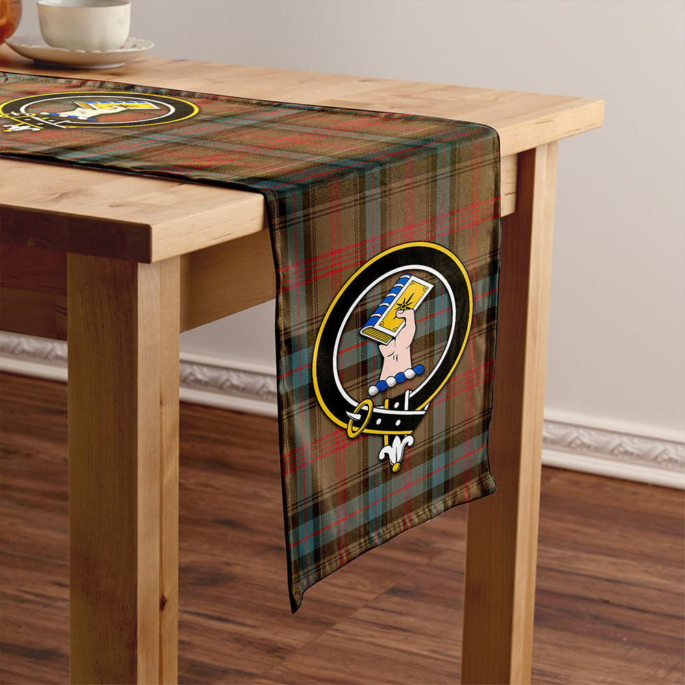 Park Weathered Tartan Crest Table Runner
