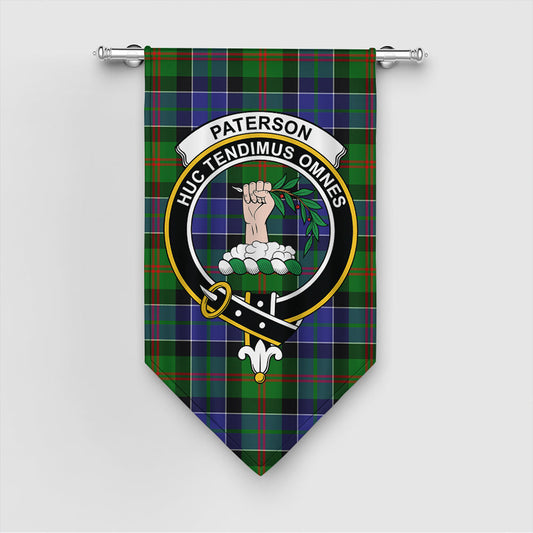 Paterson Tartan Crest Gonfalon