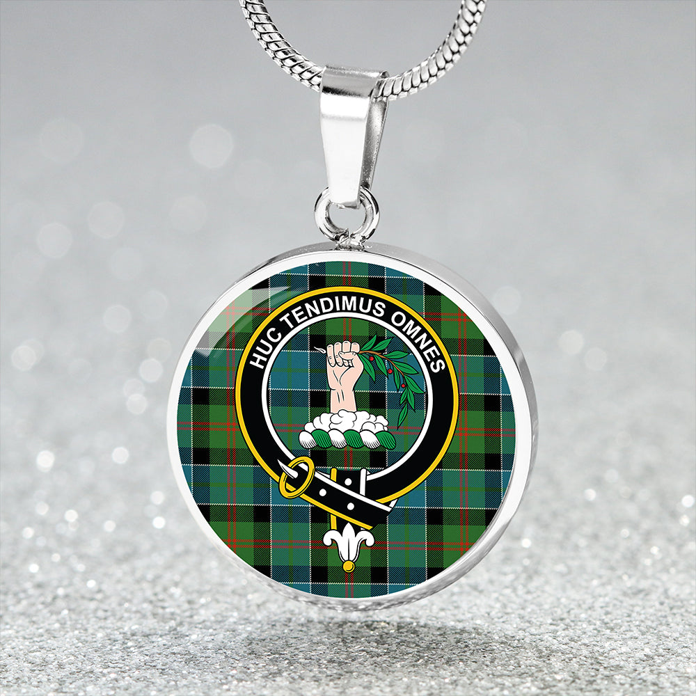 Paterson Ancient Tartan Crest Circle Necklace