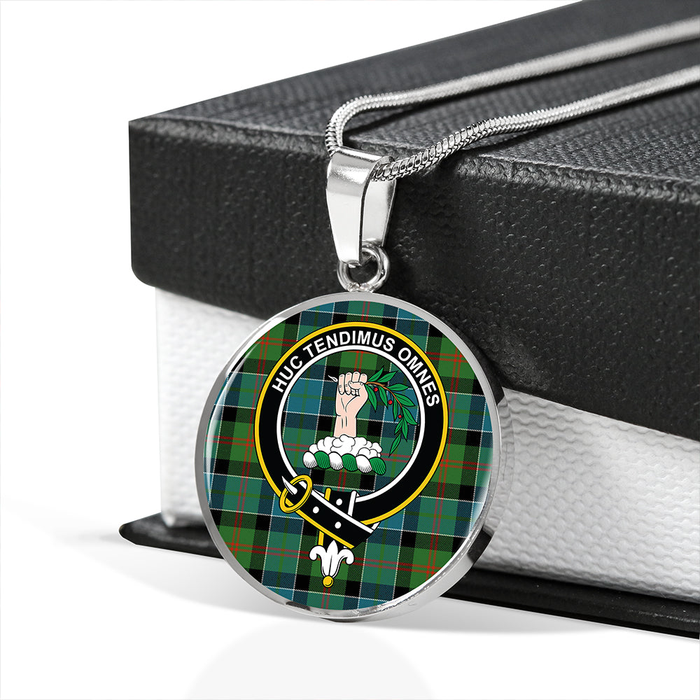 Paterson Ancient Tartan Crest Circle Necklace