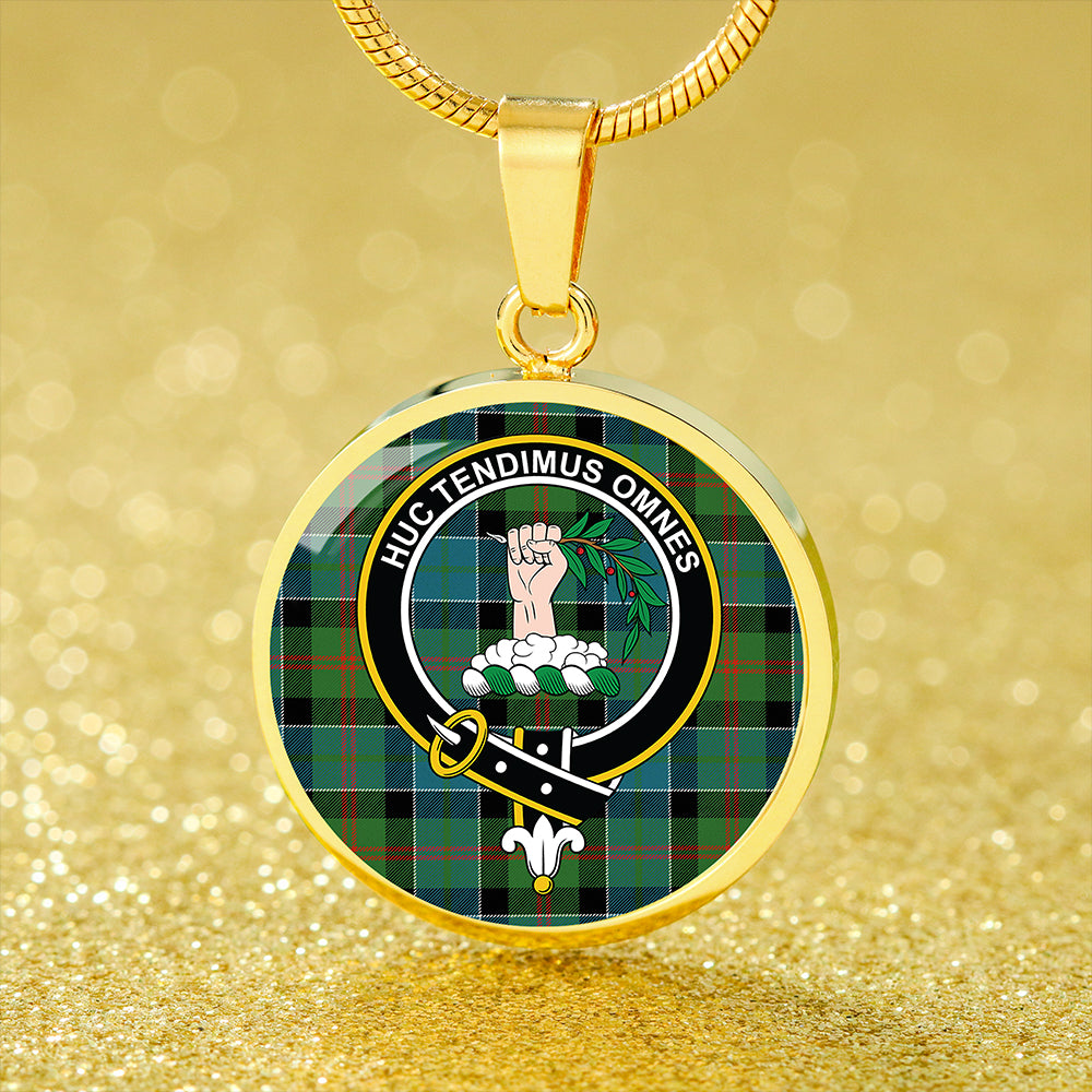 Paterson Ancient Tartan Crest Circle Necklace