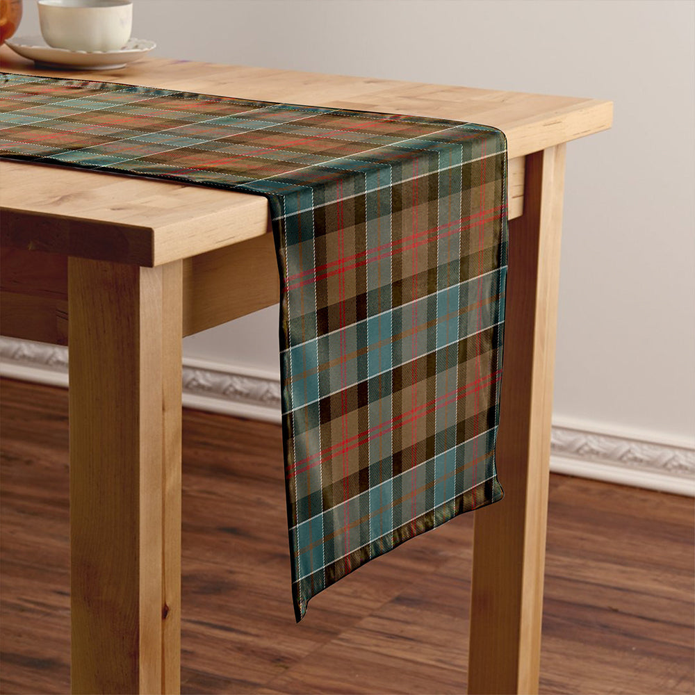 Paterson Weathered Tartan Crest Table Runner