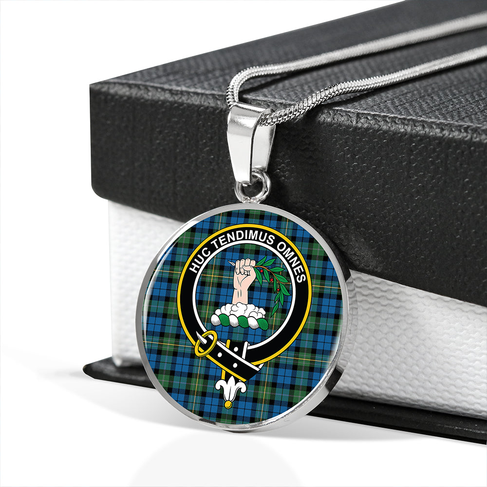 Paterson #2 Ancient Tartan Crest Circle Necklace