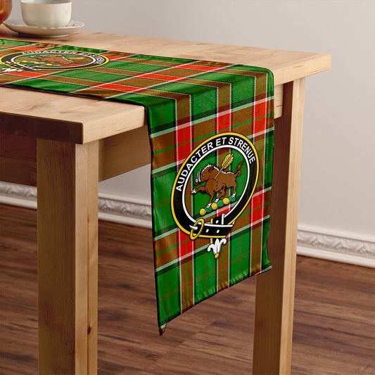 Pollock Ancient Tartan Crest Table Runner