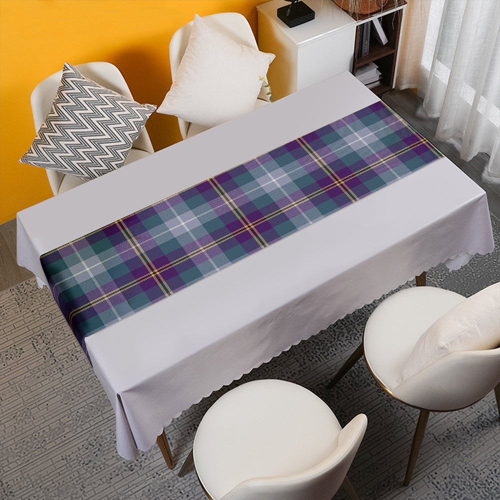 Porteous Weathered Tartan Crest Table Runner