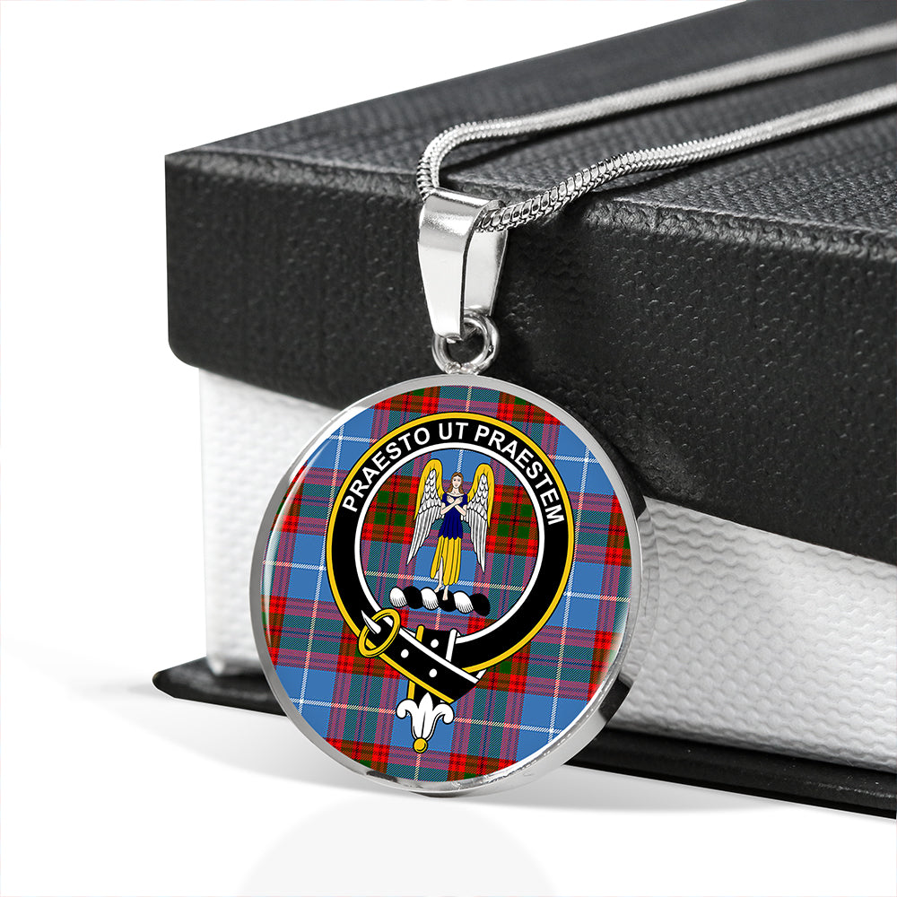 Preston Tartan Crest Circle Necklace