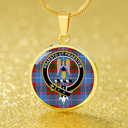 Preston Tartan Crest Circle Necklace