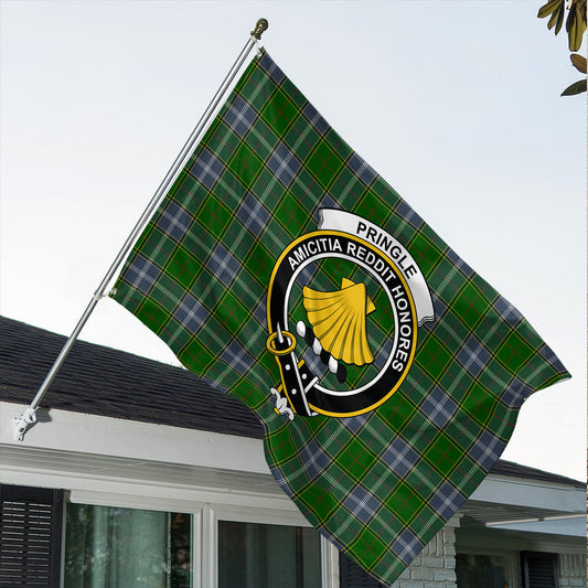 Pringle Tartan Classic Crest House Flag