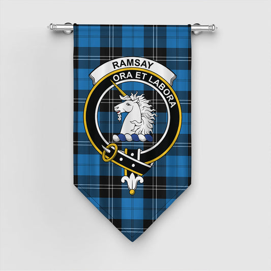 Ramsay Blue Ancient Tartan Crest Gonfalon