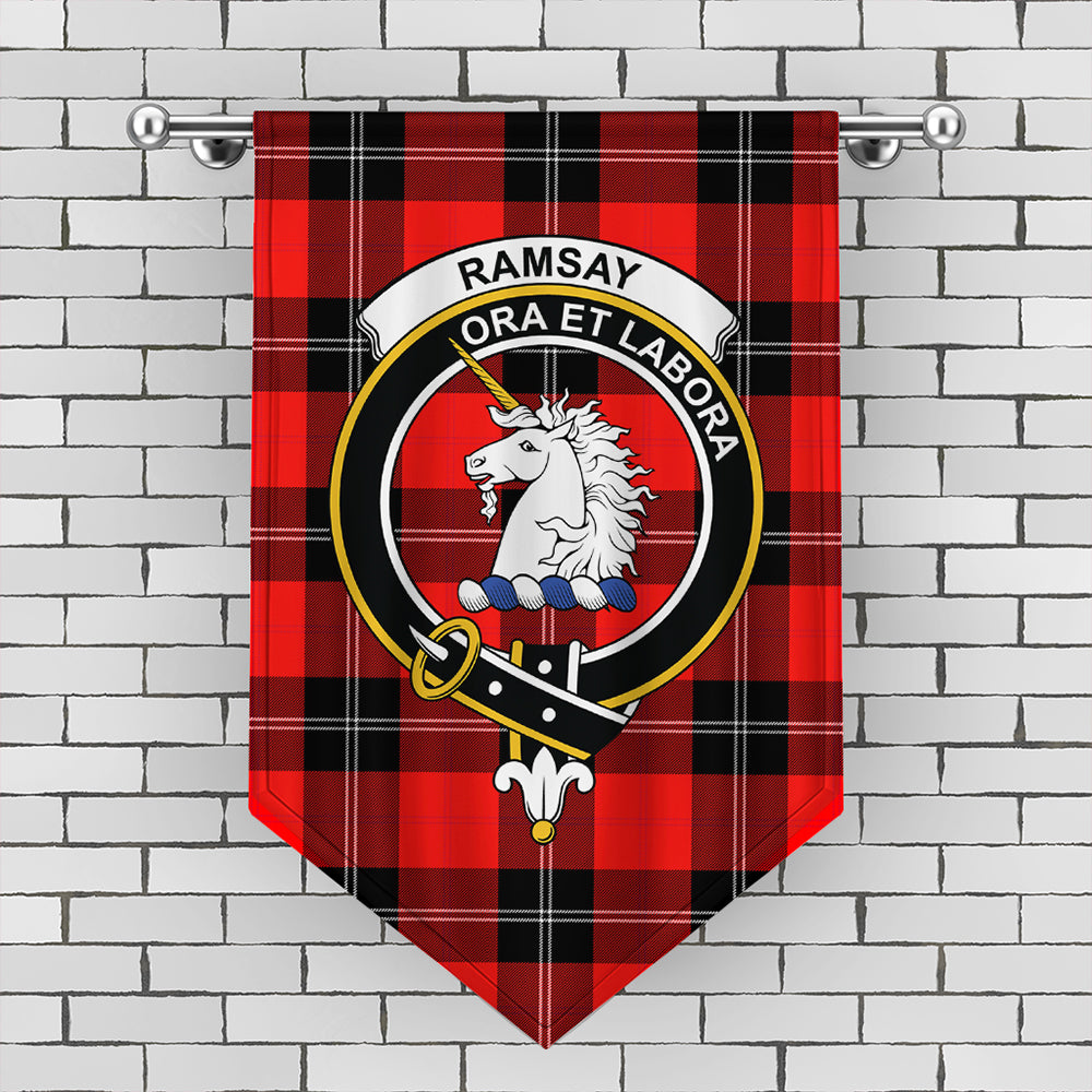 Ramsay Modern Tartan Crest Gonfalon