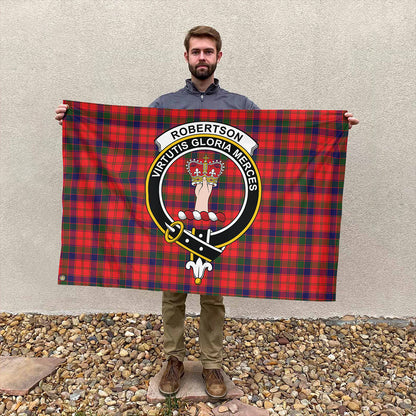 Robertson Modern Tartan Classic Crest House Flag