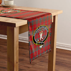 Robertson Weathered Tartan Crest Table Runner