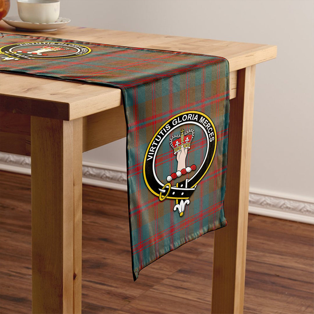 Robertson of Struan Weathered Tartan Crest Table Runner