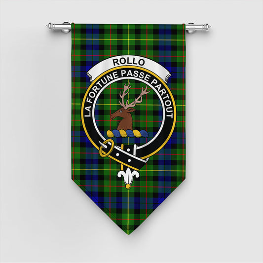 Rollo Modern Tartan Crest Gonfalon